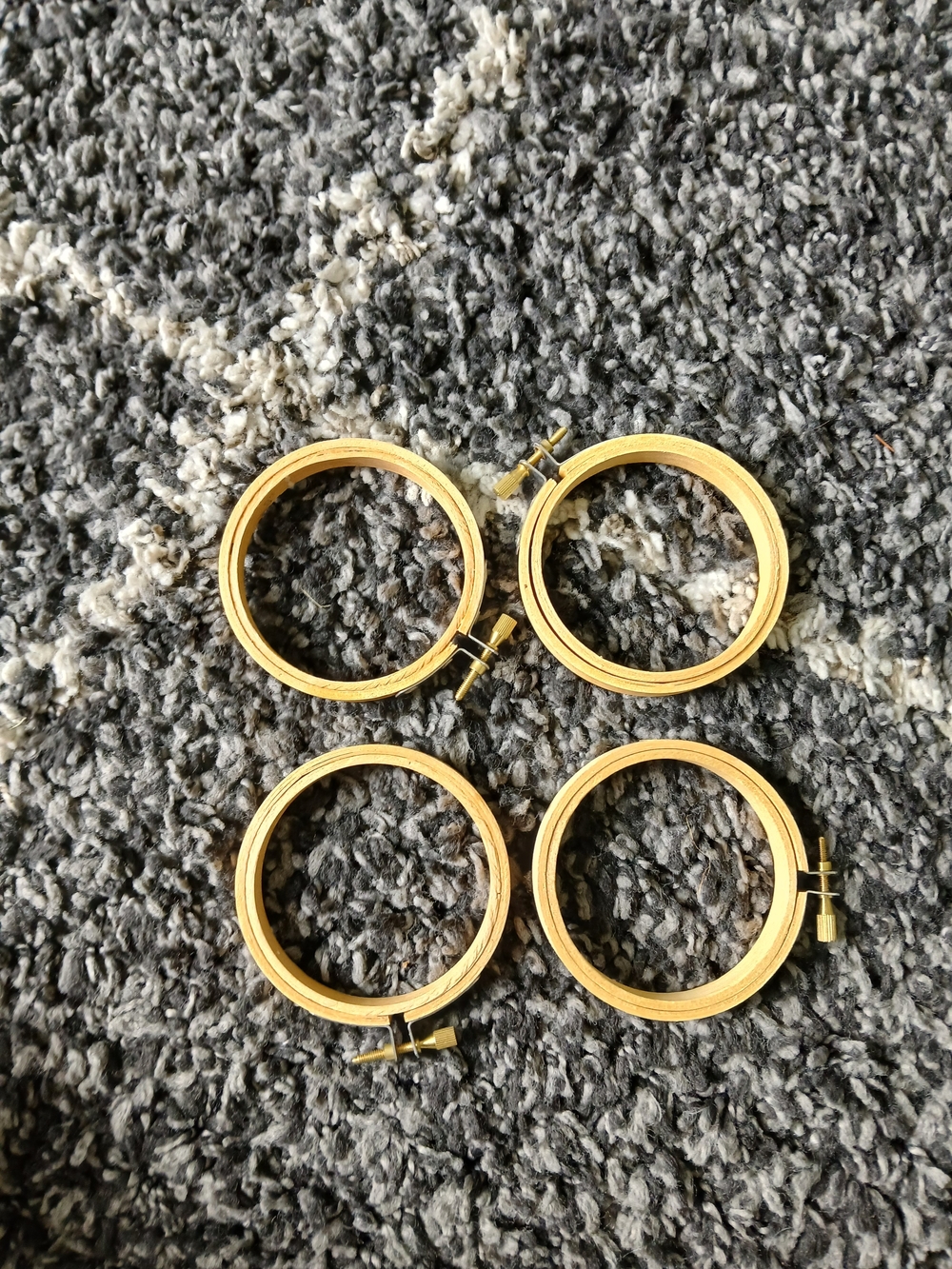 4 Embroidery Hoops